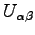 $U_{\alpha\beta}$