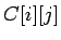 $C[i][j]$