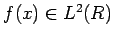 $f(x)\in L^{2}(R)$