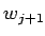 $w_{j+1}$